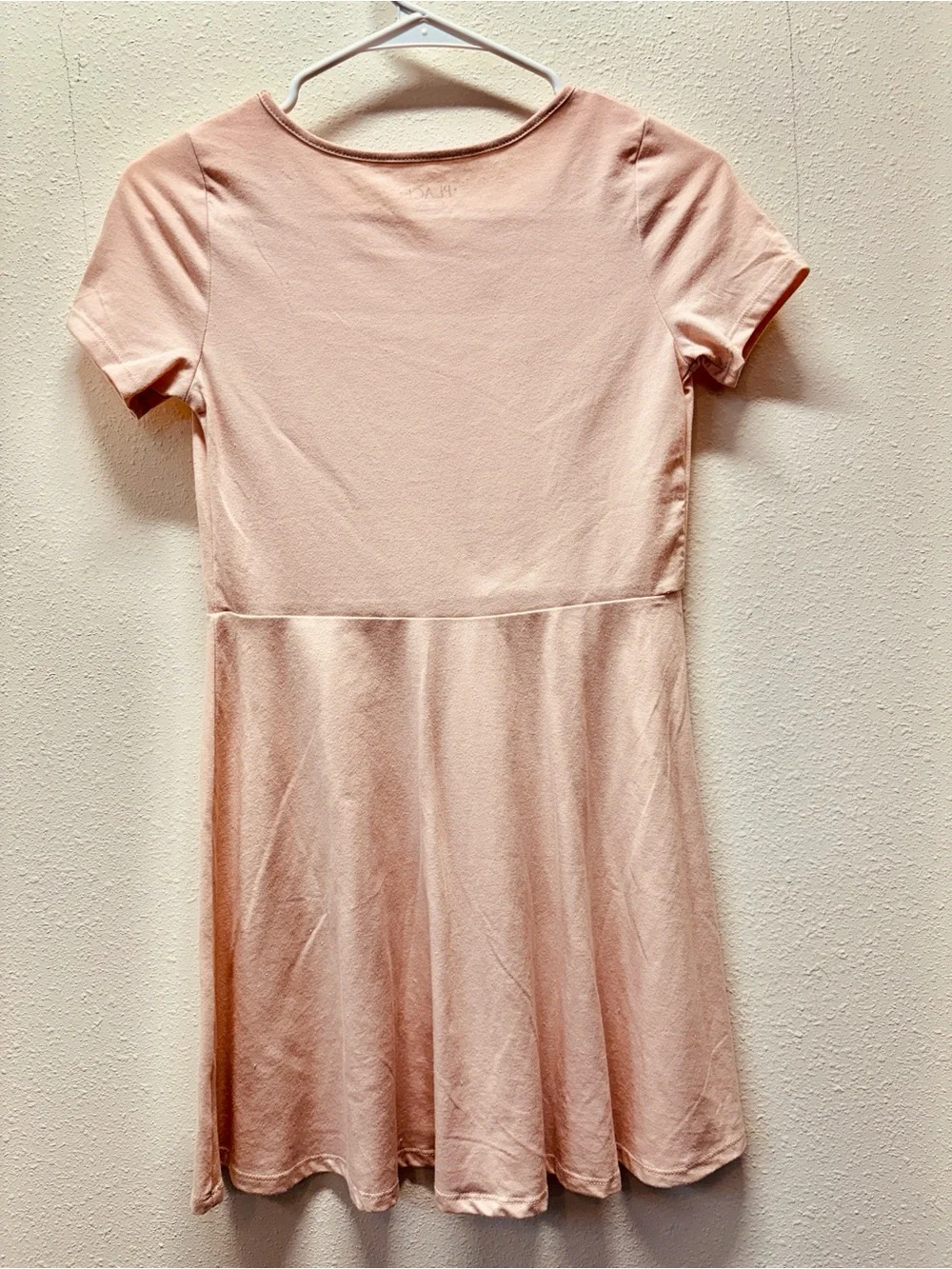 The Children's Place Pale Light Peach Short Sleeve Skater Dress - Picture 3 of 3